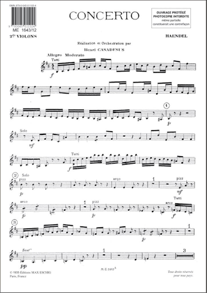 Concerto Pour Alto En Si Mineur Parts Violons 2